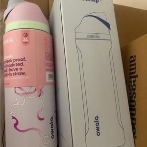 Owala “Girlhood” free sip limited edition Pink Insulated Water Bottle with Straw